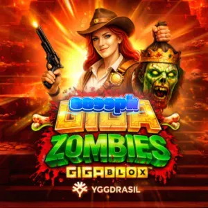 Giga Zombies GigaBlox slot game grid na may Aztec theme